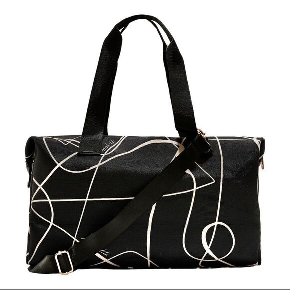 Mali + Lili Weekender Bag in Black Abstract - Picture 1 of 12